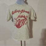 Daydreamer  Rolling Stones distressed yellow red graphic Short Sleeve Tee Shirt S Photo 6
