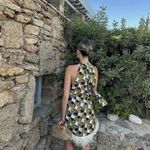 ZARA  Chic printed  Halter Dress with Feather Hem Photo 4