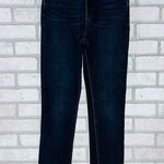 Paige Sarah Slim High Rise Straight Leg Jeans in Black Willow Wash Size 25 Photo 4