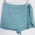 Pink Lily  You're In Luck Sage Linen Knot Skort Photo 0