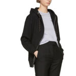 Marni Dance Bunny Black Embroidered Patch Cotton Hoodie Long Sleeve Oversized Size 4 Photo 13