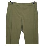 Theory  Pants Women’s Size 0 Dark Olive Work Everyday Pull On Linen Photo 2