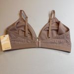 LIVELY Lace Bra NWT Orchid Seamless Triangle Comfort Adjustable Straps Size 3 Tan Photo 3