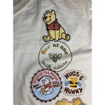 Disney  Winnie the Pooh Yellow Sweet Honey Jar cropped T-Shirt Womens L 11-13 Photo 2