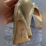 INC Zitah Embellished Pointed Toe Pumps Heels Silver Crystal Size 9.5M* Small Photo 7