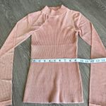 Cocovive Shirt Womens Teens Extra Small Dusty Rose Mesh Sleeves Size XS Photo 4