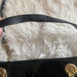 Talbots Quilted Tote Purse Bag Green with Gold Chain Photo 3