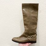 Coach  Marlena Olive Tan Genuine Leather Buckle Side Riding Tall Boots Size 6.5 Photo 15