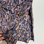 Classiques Entier  Leopard Print Silk Ruffle Blouse Sz S Photo 4