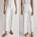Madewell NEW Kick Out Crop Jeans in pure white, 24 Photo 1