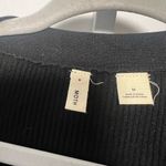 Moth x Anthropologie Anna Ribbed Side Tie Cardigan Black Size M Photo 4