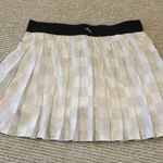 JoyLab  Skort White Pleated Checkered M Photo 2
