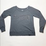 Puma Scoop Neck Spell-Out Pullover Gray S Photo 1