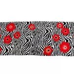 Joan Rivers Womens Wild Poppies Scarf Brown Purple Zebra Pattern A230779 NWT Photo 8