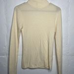 AYR  Extra Fine Merino Wool Blend Turtle Neck Sweater Cream Size Large Photo 0