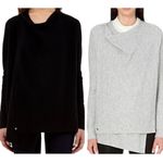 Ted Baker  Jenee Sweater Black Wool Wrap Cardigan 0-2 Quiet Luxury Chic Classic Photo 1