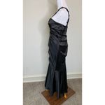 Y2k Black Mermaid Ruched Prom Homecoming Formal Dress Gown One Strap Sz Large Photo 1