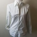 Gap / 2 / White Pin Stripe Collard Button Up Photo 1