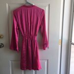 Morgan Taylor Womens  Super Sexy Lightweight Silky Satiny Pink Robe Size Small Photo 9