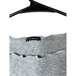 Brandy Melville Brandy Melville Cropped Gray Long Sleeve Top Photo 3