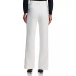 AQUA  White Flare Leg Trousers Button Accents Career Pants Size‎ L Photo 3