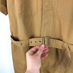 Club Monaco NEW  Cargo Utility Romper Jumpsuit Mustard Sz 10 Photo 3