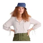 J.Crew Broken-in Jersey Button-front Top in Hyacinth Floral Ditsy Blouse Medium Photo 0