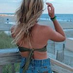 Satin Bandana Tube Top Green Photo 1