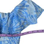 Amanda Uprichard Blue Floral Midi Dress Size S Photo 6