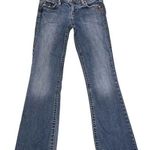 Silver Jeans  Lola Flare Leg Distressed Denim Blue Jeans Pants size 28 Photo 0