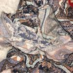 American Eagle Culotte Paisley Pull on Shorts Blue Brown Small Photo 5