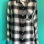 Forever 21 brand Black and White Flannel Shirt Photo 0