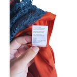 Pins & Needles Whimsigoth Fit & Flare Lace Dress Medium Teal Victorian Fairy Orange Photo 5