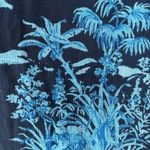 Ann Taylor Navy Blue Floral Toile Smocked Yoke Top Blouse Shirt in Night… Photo 3