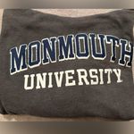 Jansport Monmouth Univesity grey drawstring sweatshirt with hood and front pocket size S Photo 2