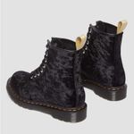 Dr. Martens  Vegan 1460 Crushed Velvet Lace Up Boots Size 5/EU 36 - Black‎ - NWOB Photo 1