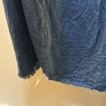 ZARA  Trf Denim Maker Chambray Midi Maxi Dress Snap Button Side Size M Photo 2