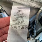 Armani Exchange  womens size 4 brushed stripe black gray teal white skinny jeans Photo 12