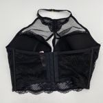 Victoria's Secret  Black Very Sexy High Neck Corset Bra Top Size S-DD NWT Photo 6