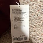 Lululemon NWT Stretch Knit High-Rise Pull-On Pant *Regular Garnet- Size Small Photo 8