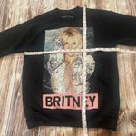 Britney Spears Collection crew neck photo graphic image sweatshirt Small Black Photo 3