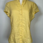 Tweeds 100% Linen Light Yellow Button Photo 0