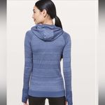 Lululemon  Rest Less Hoodie Gatsby Blue White size 6 Photo 1