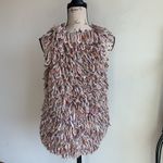Anthropologie  Hand Knit By Dollie Loop Fringe Vest Photo 9