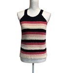 J.Crew Women's New Navy Blue Pink White Striped Sweater Tank Top Size Small Photo 1