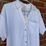 Z Supply  Terry Cloth Romper Lounge White Photo 2