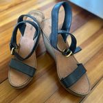 Miu Miu  Vintage Leather Platform Wedges Size 37.5/7 Photo 1