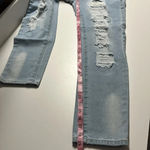 Imperfect light wash white wash distressed jeans size 28 pockets belt loops Blue Photo 5