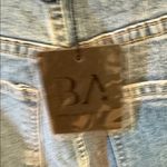 Trendy Blue Wide Leg Jeans with Leopard Accents Size XS Photo 4