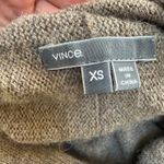 Vince Beige Camel Oversized Draped Cowl Neck Wool Off-Shoulder Sweater XS Photo 4